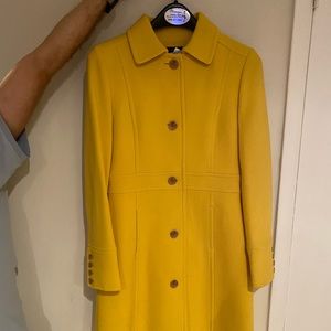 J.Crew Yellow Peacoat - Size 2